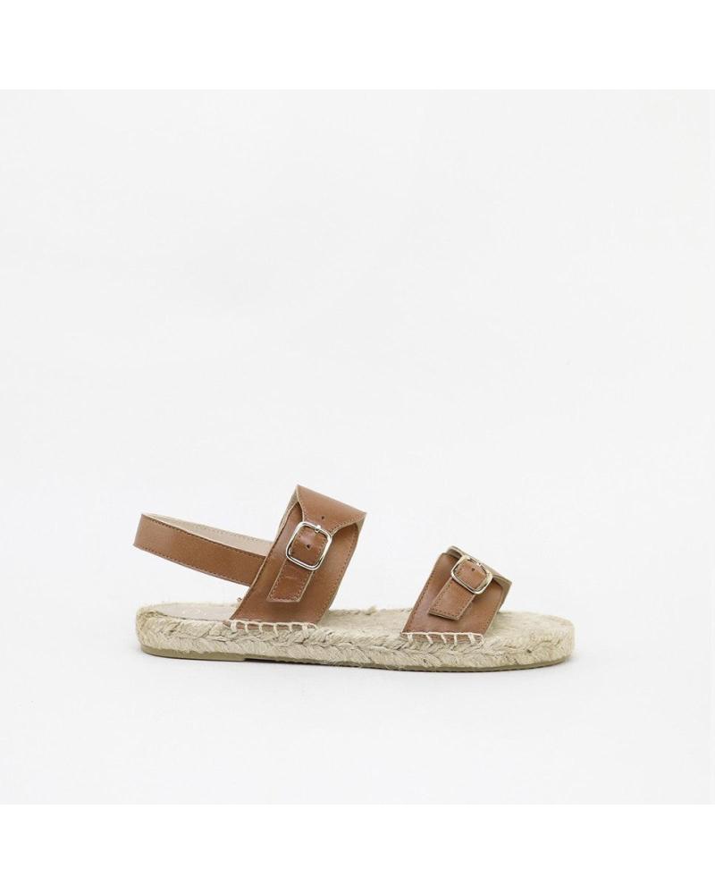 ELI 1957 JUTE BUCKLE CAMEL SANDALS CAMEL