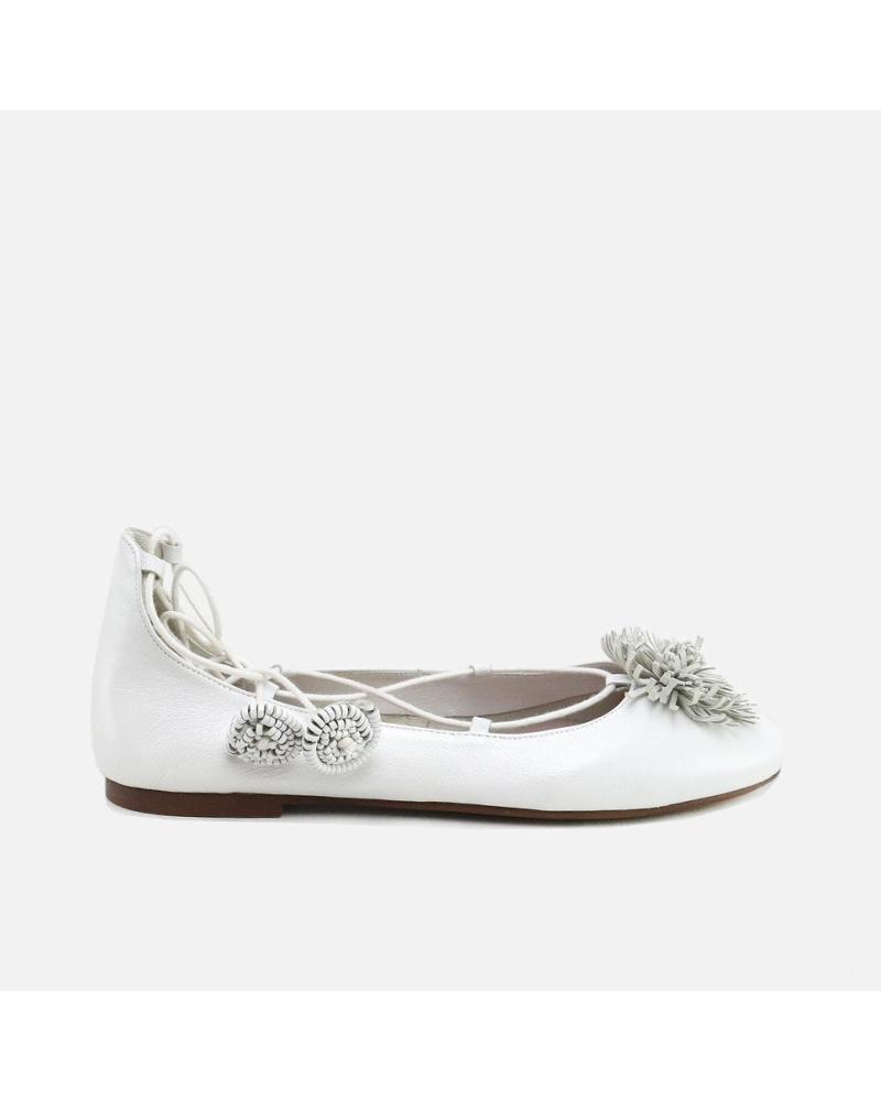 BALLERINA ELI CON POMPON 1957 BIANCO BLANCO