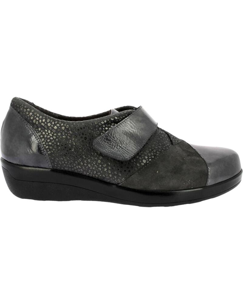 ZAPATOS DOCTOR CUTILLAS 56110 MOTEADO ANTRACITA CON VELCRO ANTRACITA