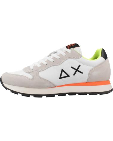 SUN68 ZAPATILLAS HOMBRE MODELO TOM FLUO COLOR BLANCO S01 BIANCO