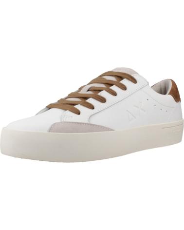 SNEAKERS SUN68 STREET LEATHER BIANCO S93 FOX S93 FOX