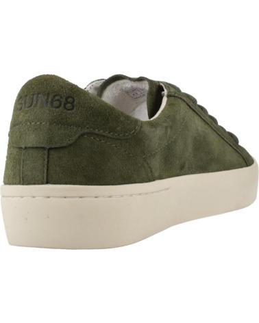SUN68 ZAPATILLAS HOMBRE MODELO STREET SUEDE COLOR VERDE S74 MILITA