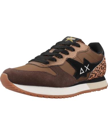 SUN68 STARGIRL S93 FOX - SNEAKERS MARRONI CON STAMPA ANIMALIER S93 FOX