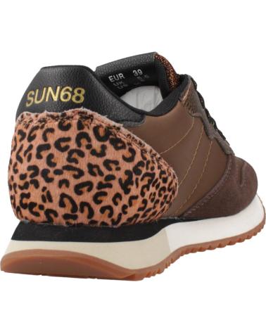 SUN68 STARGIRL S93 FOX - SNEAKERS MARRONI CON STAMPA ANIMALIER S93 FOX