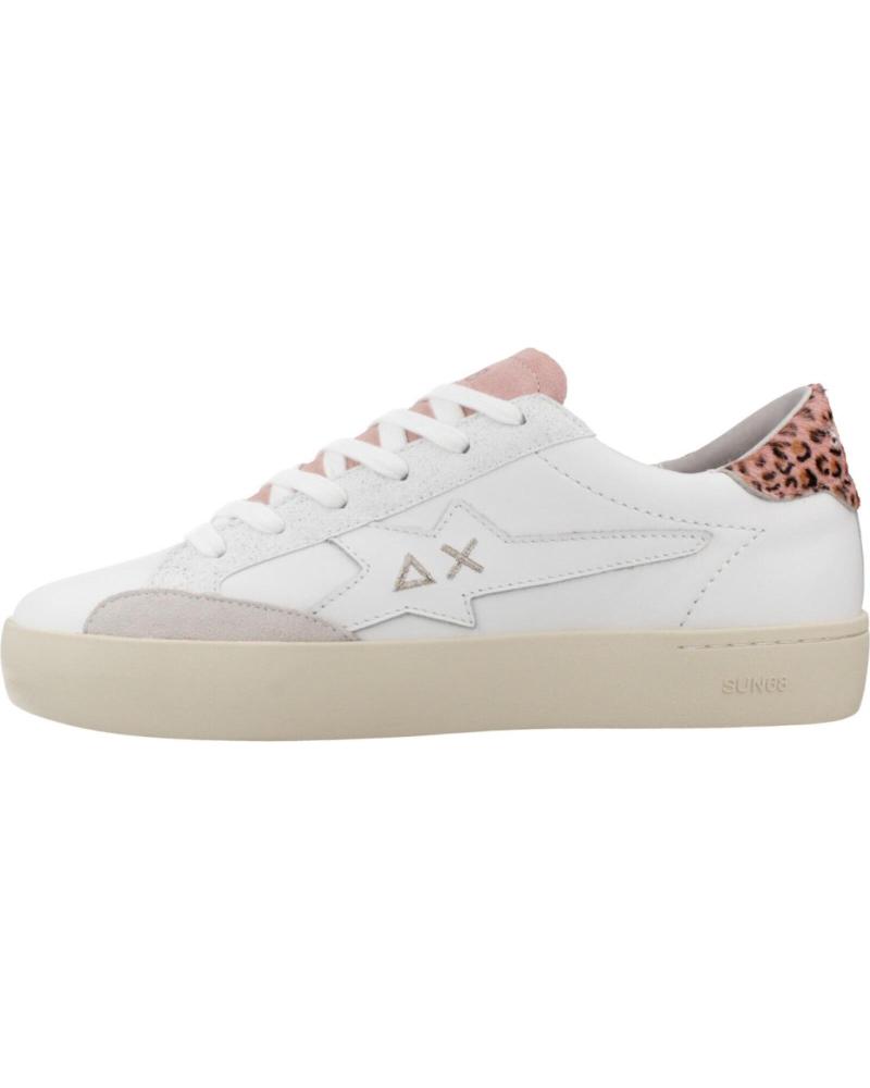 SUN68 ZAPATILLAS MUJER MODELO KATY LEATHER COLOR BLANCO S0104 BIAR