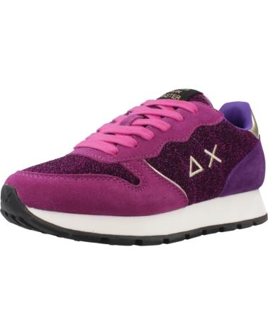SUN68 SCARPE DA GINNASTICA ALLY GLITTER TEXTILE S72 - FUCSIA/CICLAMINO S72 CICLAM