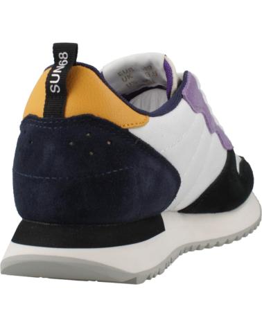 SUN68 STARGIRL S01 BIANCO - MEHRFARBIGE SNEAKER MIT LEOPARDENMUSTER S01 BIANCO