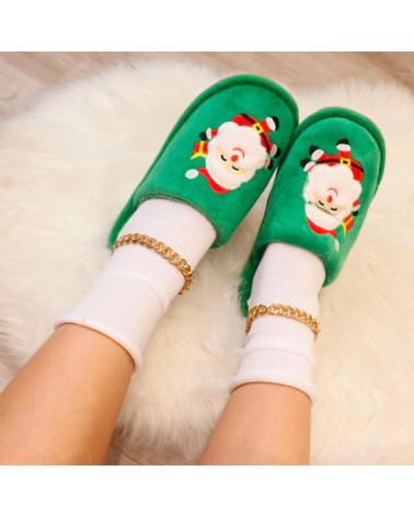 BUBBLE BOBBLE 8700-22 ZAPATILLAS DE CASA MUJER VERDE