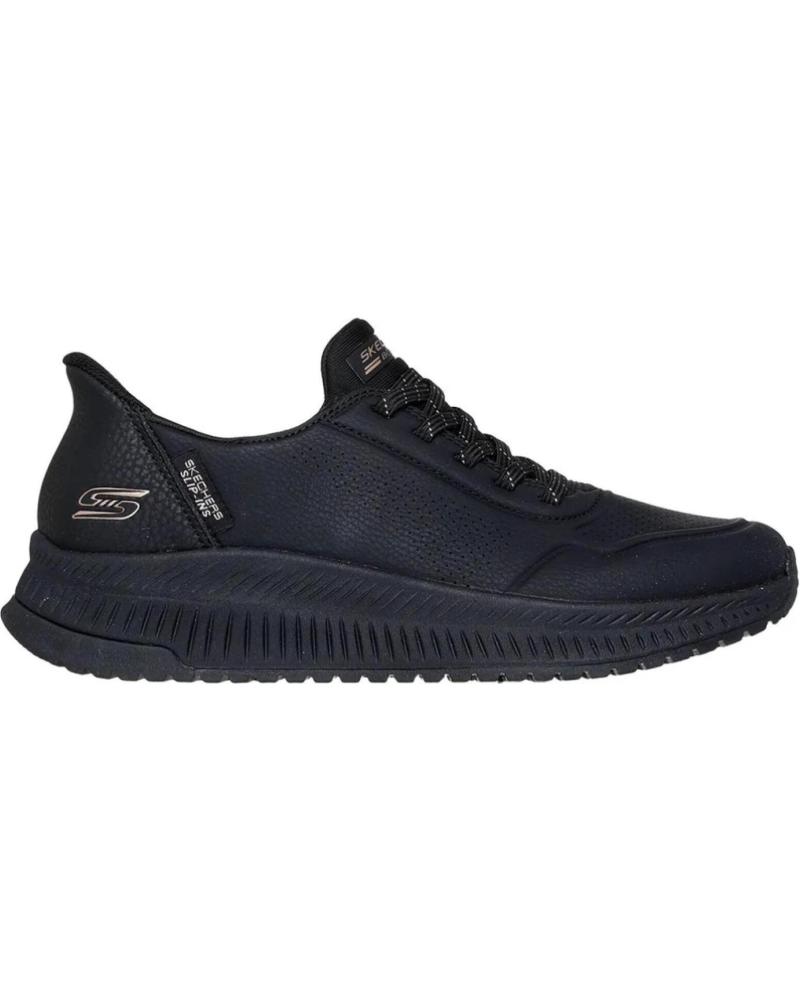 SKECHERS SLIP-INS BOBS SQUAD CHAOS KEY LOOK NEGRA NEGRO