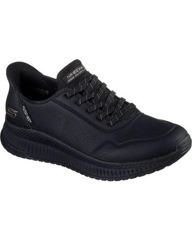 SKECHERS SLIP-INS BOBS SQUAD CHAOS KEY LOOK NEGRA NEGRO