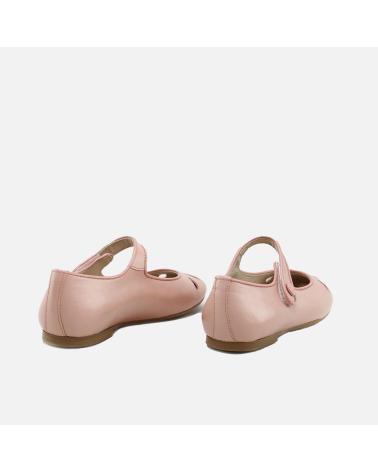 ELI LÁGRIMAS 1957 MARY JANE SCHUHE AUS PFIRSICHFARBENEM LEDER NARANJA