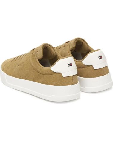 TOMMY HILFIGER TH COURT CORE SUEDE TAUPE