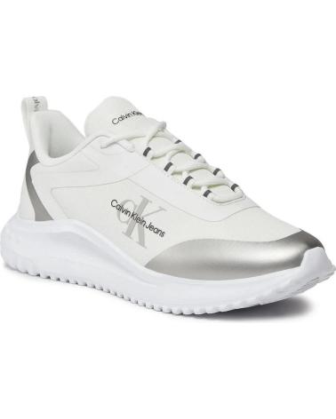 CALVIN KLEIN EVA RUNNER LOW LACE MIX BLANCO