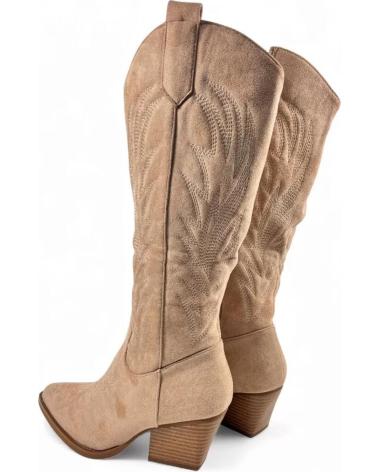 TIMBOS BOTA COWBOY DE MUJER COLOR KAKI 132275 MARRóN