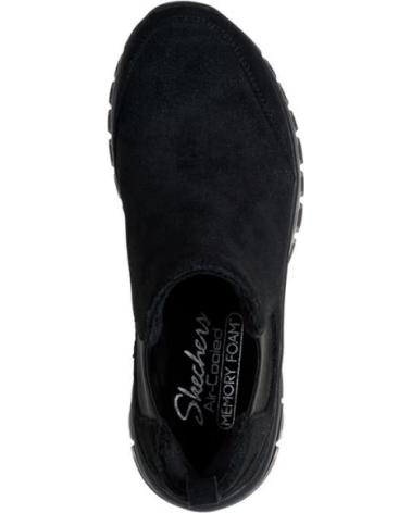 SKECHERS BOTINES PLANOS MUJER 100894 - NEGRO
