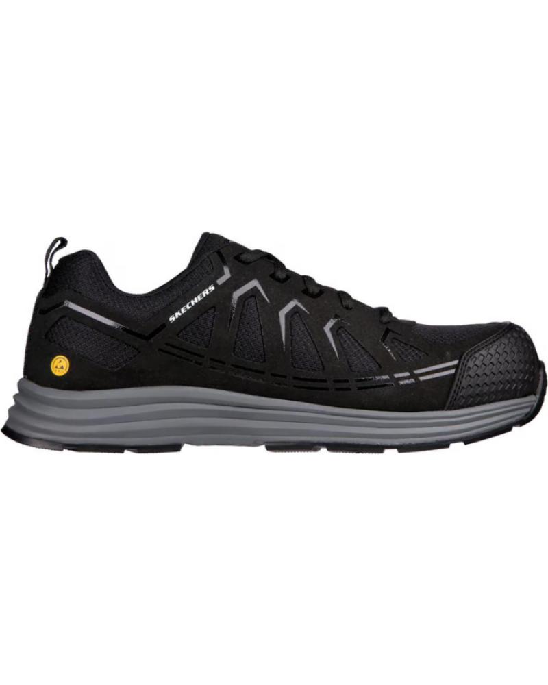 SKECHERS SNEAKERS HOMBRE WORK MALAD II COMP TOE NEGRO