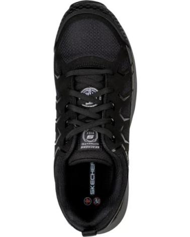 SKECHERS SNEAKERS HOMBRE WORK MALAD II COMP TOE NEGRO
