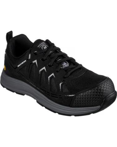 SKECHERS SNEAKERS HOMBRE WORK MALAD II COMP TOE NEGRO