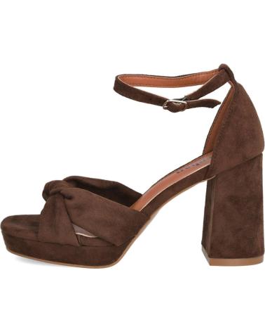 SANDÁLIAS DE SALTO PLATAFORMA BUBBLE BOBBLE P-1444 CASTANHO MARRON