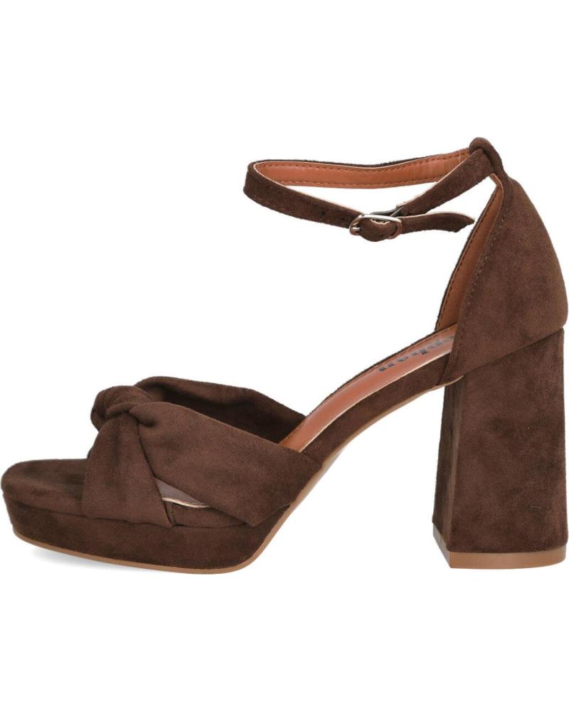 SANDÁLIAS DE SALTO PLATAFORMA BUBBLE BOBBLE P-1444 CASTANHO MARRON