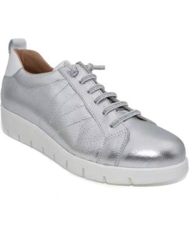 CHAMBY ZAPATILLAS DE PIEL BLANCAS PARA MUJER CON PLATAFORMA LIGERA VARIOS COLORES