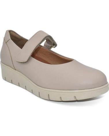 CHAMBY SCARPE MARY JANE IN PELLE COMODE CON ZEPPA, BEIGE BEIGE