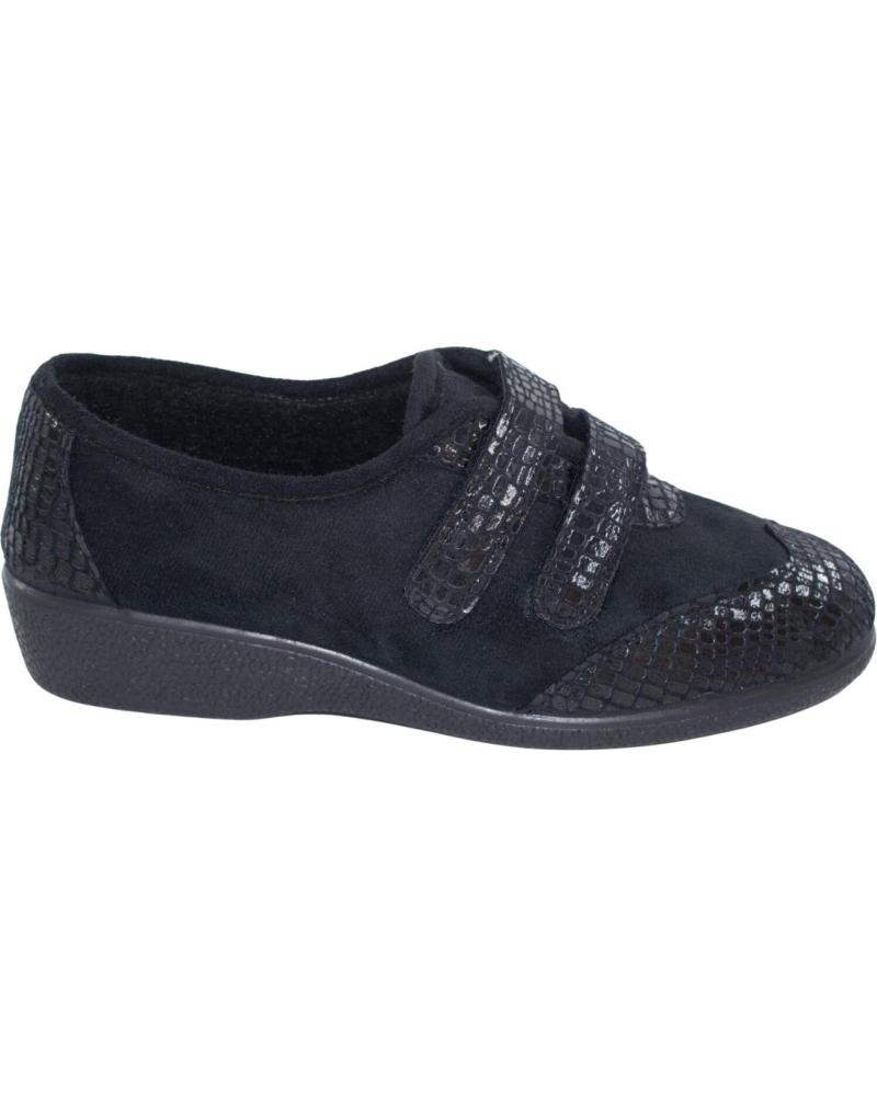 SEVILLAS AEROBIC BAMARA SPORTSCHUHE SCHWARZ MIT DOPPELKLETTVERSCHLUSS NEGRO