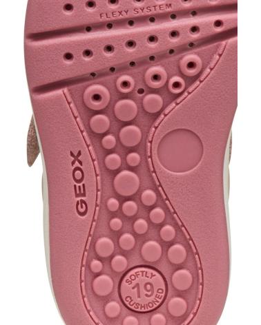 GEOX SNEAKERS VELCROS IVORY- OLD ROSE BEIG