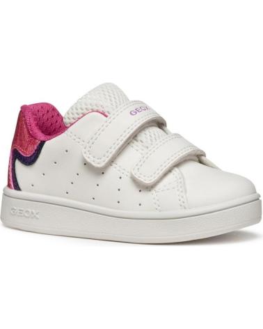 GEOX DEPORTIVO VELCROS WHITE-FUXIA BLANCO