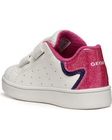 GEOX DEPORTIVO VELCROS WHITE-FUXIA BLANCO