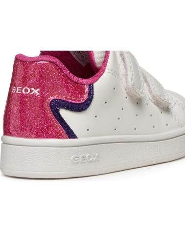 GEOX DEPORTIVO VELCROS WHITE-FUXIA BLANCO