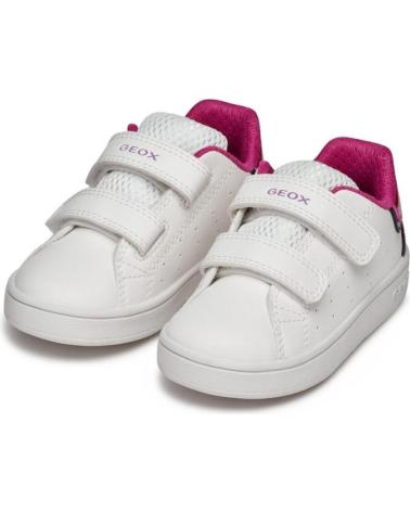 GEOX DEPORTIVO VELCROS WHITE-FUXIA BLANCO