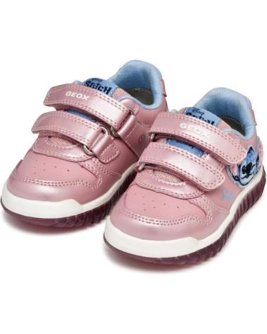 GEOX DEPORTIVO VELCROS STICH PINK ROSA
