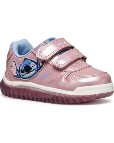 GEOX DEPORTIVO VELCROS STICH PINK ROSA