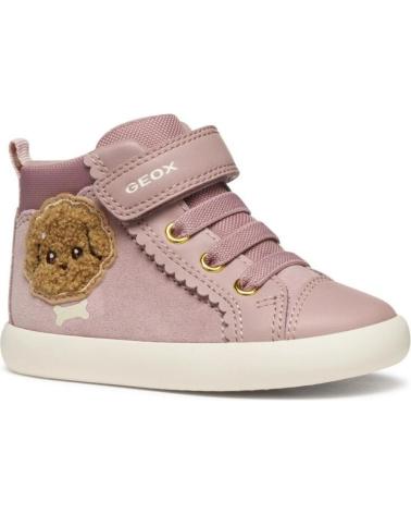 GEOX BOTITA ELASTICO Y VELCRO ANTIQUE ROSE