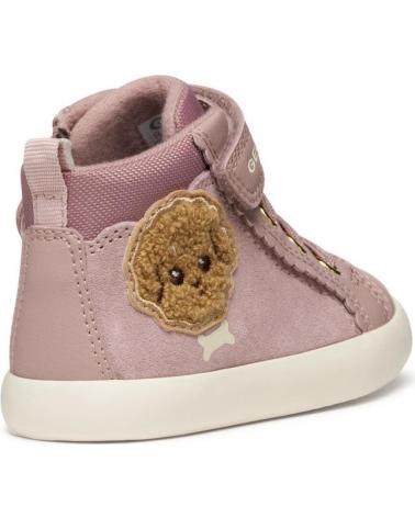 GEOX BOTITA ELASTICO Y VELCRO ANTIQUE ROSE