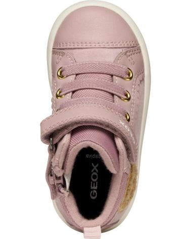 GEOX BOTITA ELASTICO Y VELCRO ANTIQUE ROSE