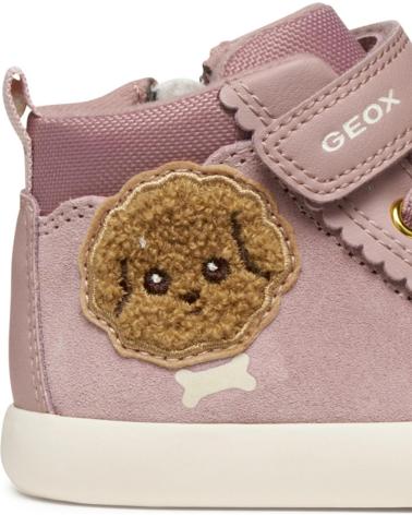 GEOX BOTITA ELASTICO Y VELCRO ANTIQUE ROSE