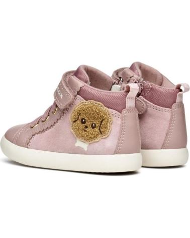 GEOX BOTITA ELASTICO Y VELCRO ANTIQUE ROSE