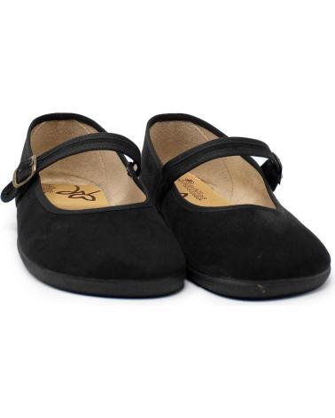 SAPATOS BATILAS SALÃO BAREFOOT SERRATEX PRETO COM FIVELA NEGRO