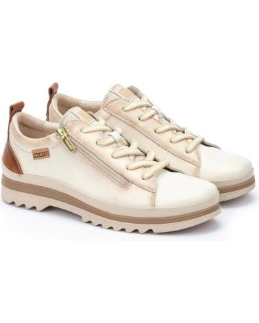 PIKOLINOS - ZAPATO DE MUJER VIGO W3W-6979C1 NATA AJUSTE CON CORDON VARIOS COLORES