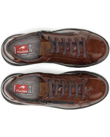 FLUCHOS SCHUHE F1666 AUS LEDER MIT ELASTIK UND SEITENREISSVERSCHLUSS CUERO