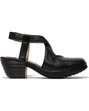 FLY LONDON SANDALIA MUJER TACON WAGE 368 - NEGRO
