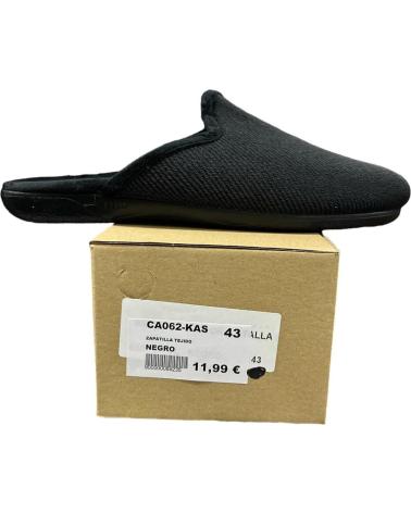 CALZADOMANIA ZAPATILLA TEJIDO NEGRO