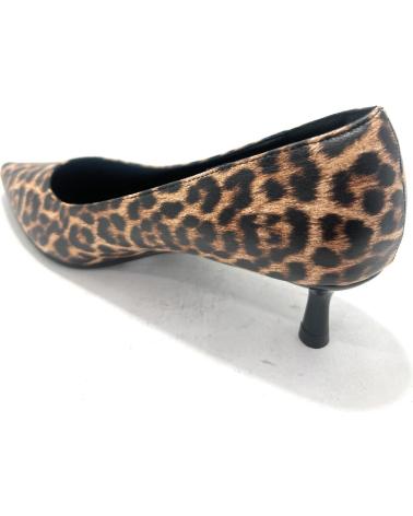 KISS LEISS SALONES TACÓN MEDIO ANIMAL PRINT LEOPARDO PUNTERA FINA VARIOS COLORES