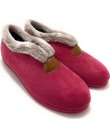 ALCALDE PANTOFOLE CHIUSE FUCSIA CON COLLO DI PELLICCIA VARIOS COLORES