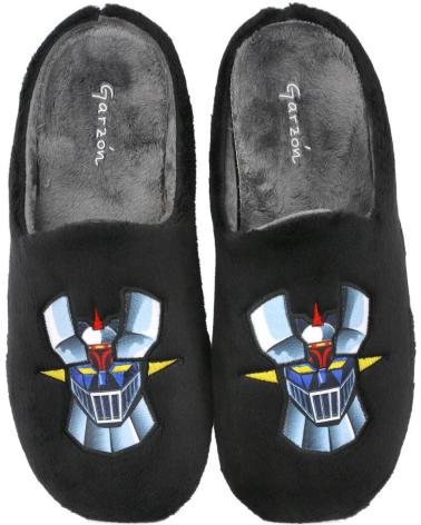 GARZON 8377-275 BLACK CLOSED HOUSE SLIPPERS SPECIAL SIZES NEGRO