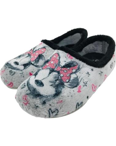 CABRERA WOMEN'S CLOSED SLIPPERS MINNIE MOUSE 3222 GREY GRIS