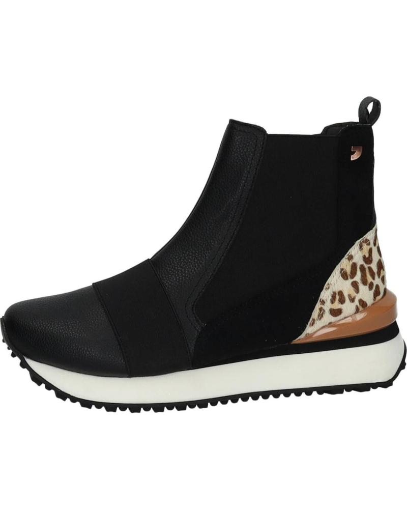 BOTÍN SNEAKER GIO SEPERTI 64340 NEGRO CON ESTAMPADO ANIMAL NEGRO