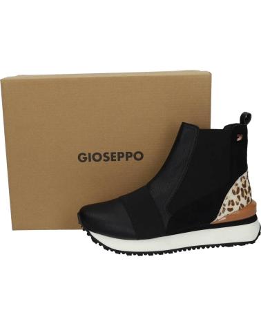 BOTÍN SNEAKER GIO SEPERTI 64340 NEGRO CON ESTAMPADO ANIMAL NEGRO